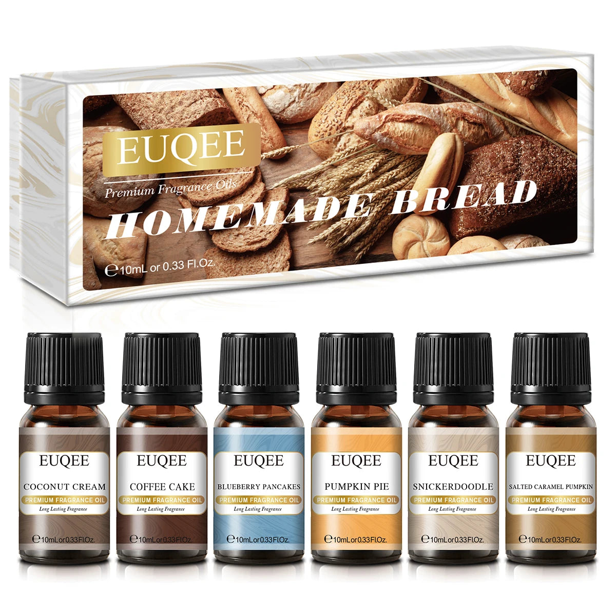 6 piece EUQEE Fragrance Oil Aromatherapy Gift Set For Diffuser