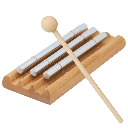 3-Note Meditation Hand Chime - Musically Tuned Hand Chime for Mindfulness & Classroom Use