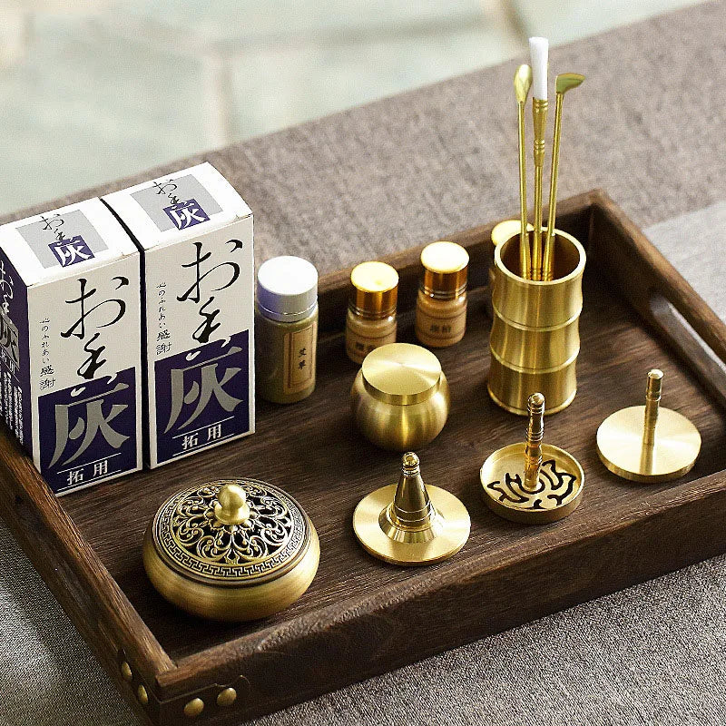 Complete Brass Incense  Making Kit and Burner Set