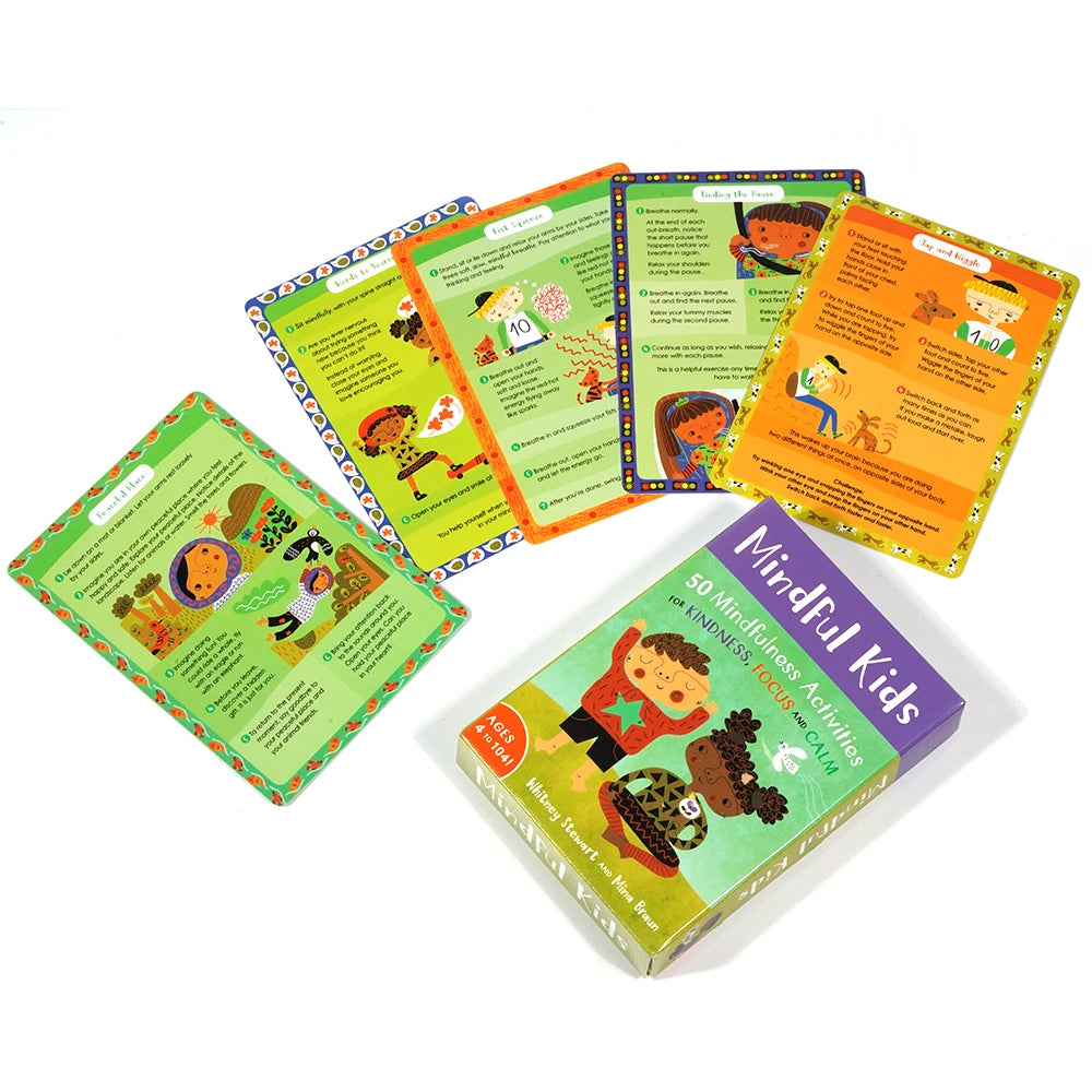 Mindful Kids Card Game – 50 Mindfulness Activities for Kindness, Focus, and Calm