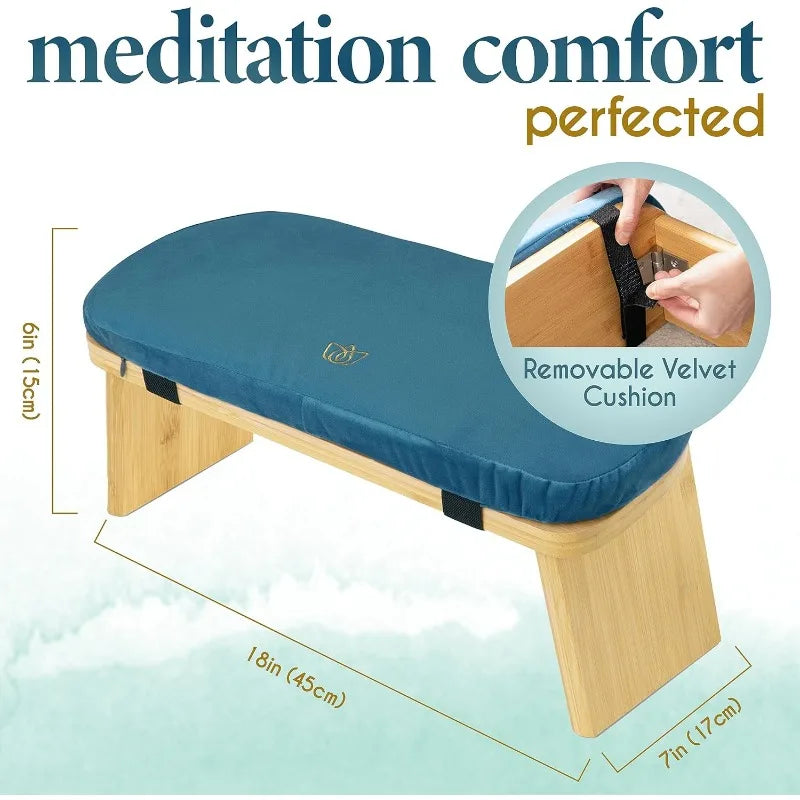 Foldable Bamboo Meditation Bench