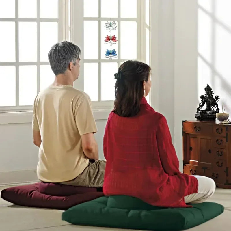 Custom Zafu & Zabuton Meditation Cushion Set – Waterproof, Memory Foam, Washable