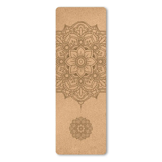 Eco-Friendly Natural Cork Yoga Mat with Carrying Bag