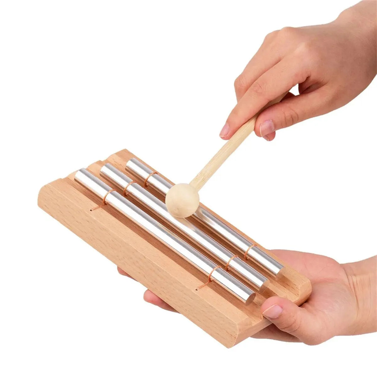 3-Note Meditation Hand Chime - Musically Tuned Hand Chime for Mindfulness & Classroom Use