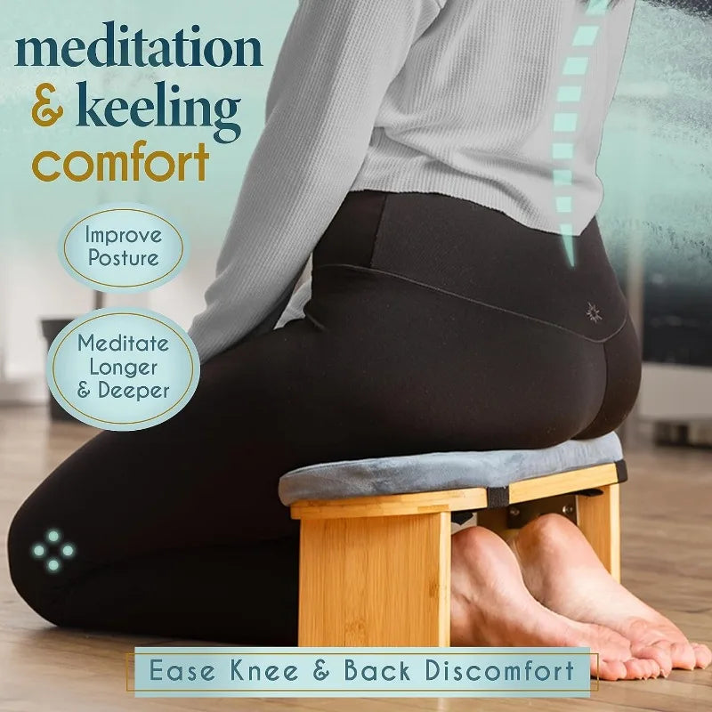 Foldable Bamboo Meditation Bench